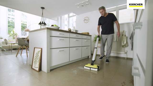 Karcher FC 7 Cordless - Battery Powered 4 Rollers Floor Scrubber Dryer
