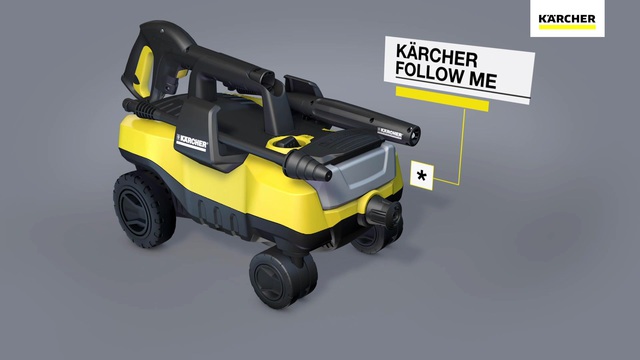 Karcher 1800 PSI 1.30 GPM K 3 Follow Me Portable Electric Power Pressure  Washer on Wheels with Vario & Dirtblaster Spray Wands 1.601-990.0 - The  Home Depot
