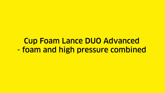 Cup foam lance DUO Advanced 1, 400 l/h - 600 l/h
