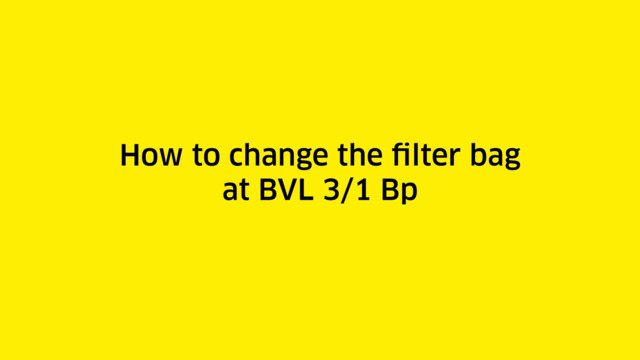 How to clean with the backpack vacuum cleaner BVL 5/1 Bp wherever you want